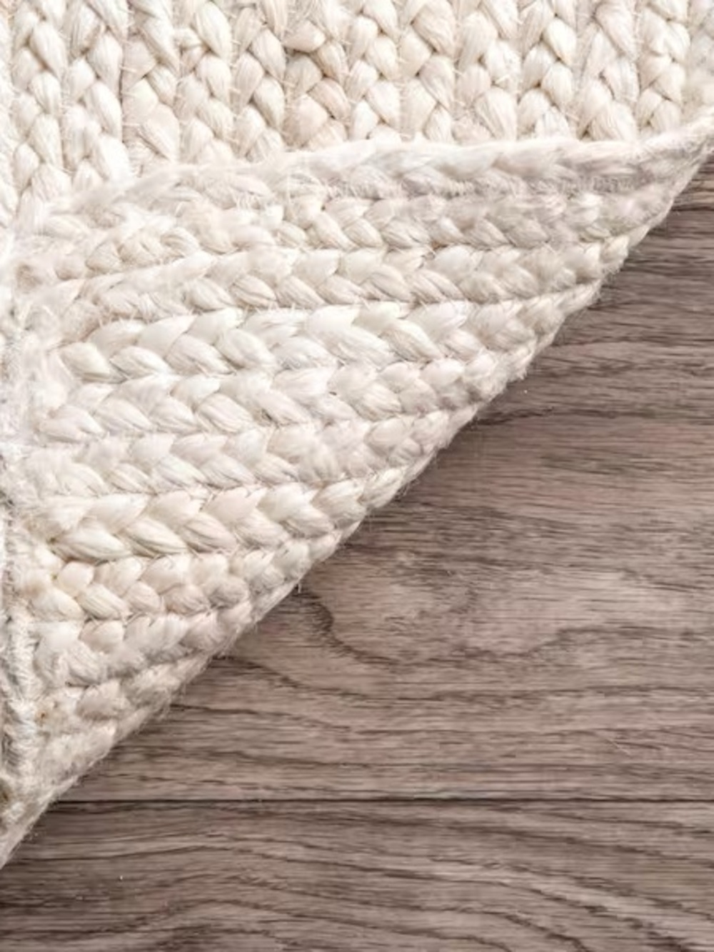 Neutral Handwoven Area Rug - Ivory - Picture 2 of 7